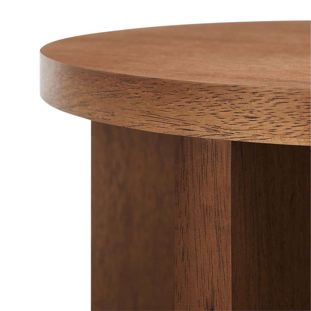 Modway - Silas Round Mango Wood Side Table - EEI-6579-WAL veiw 5