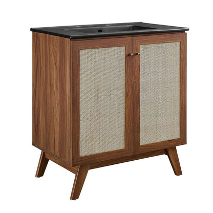 Modway - Soma 30in Bathroom Vanity - EEI-6716-WAL-BLK veiw 2