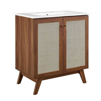 Modway - Soma 30in Bathroom Vanity - EEI-6715-WAL-WHI veiw 1