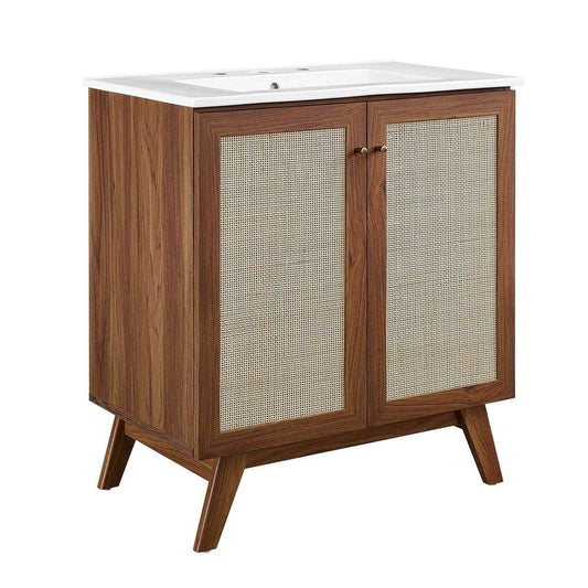 Modway - Soma 30in Bathroom Vanity - EEI-6715-WAL-WHI veiw 2