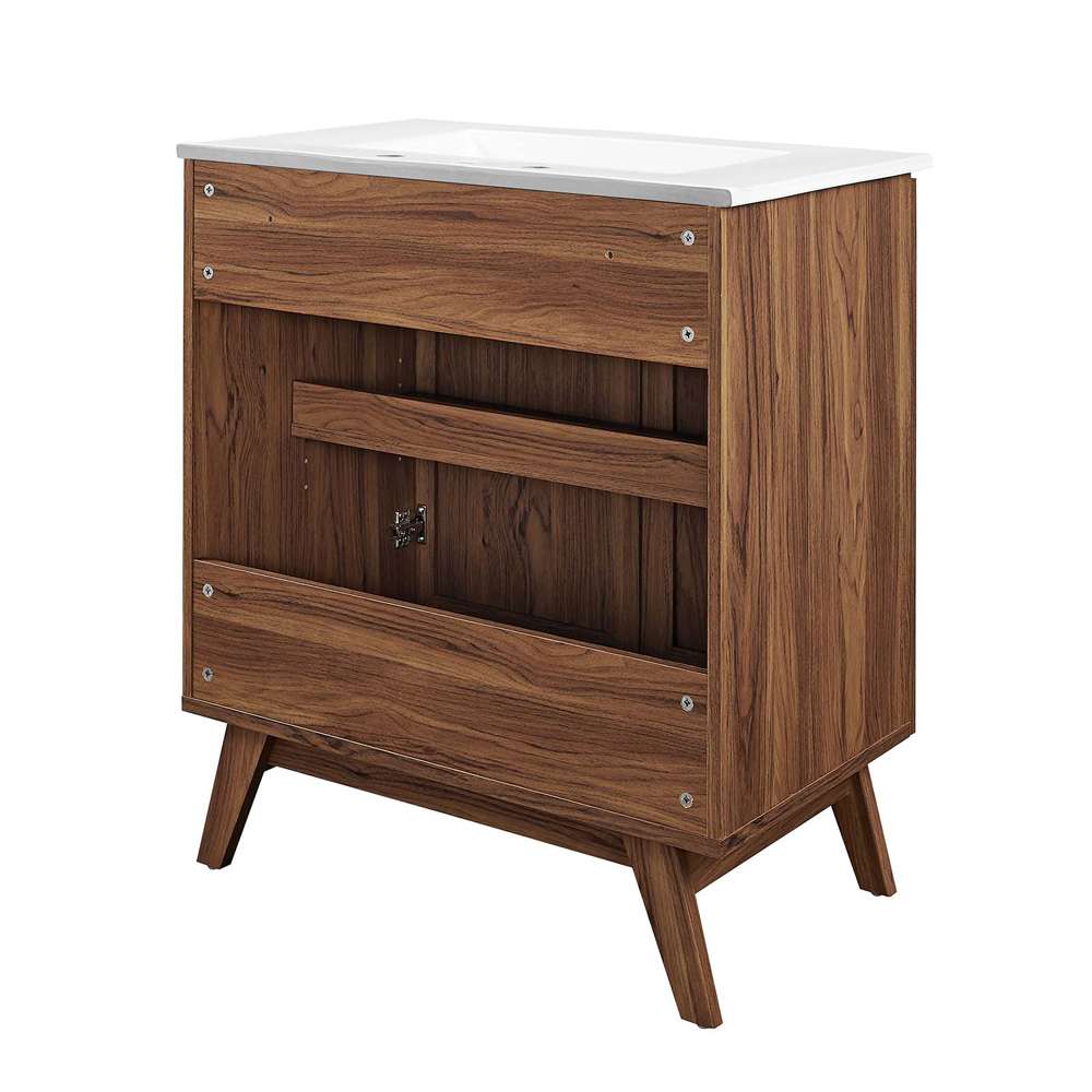 Modway - Soma 30in Bathroom Vanity - EEI-6715-WAL-WHI veiw 4