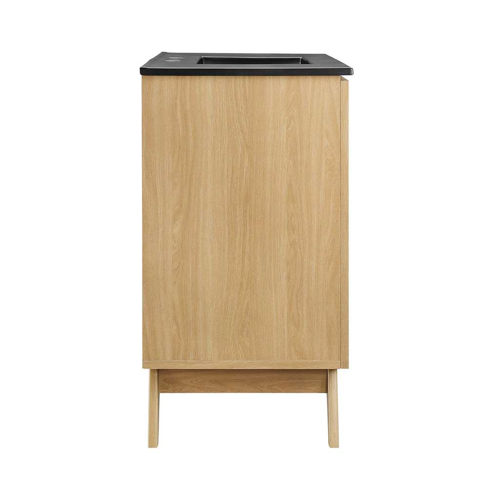 Modway - Soma 36in Bathroom Vanity - EEI-6718-OAK-BLK veiw 3