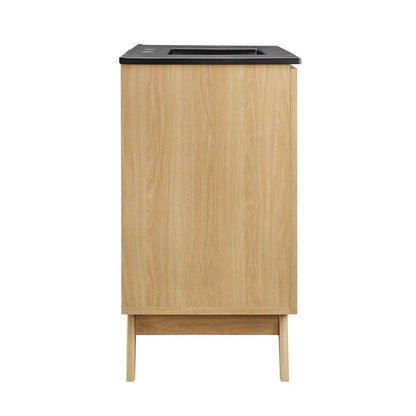 Modway - Soma 36in Bathroom Vanity - EEI-6718-OAK-BLK veiw 3