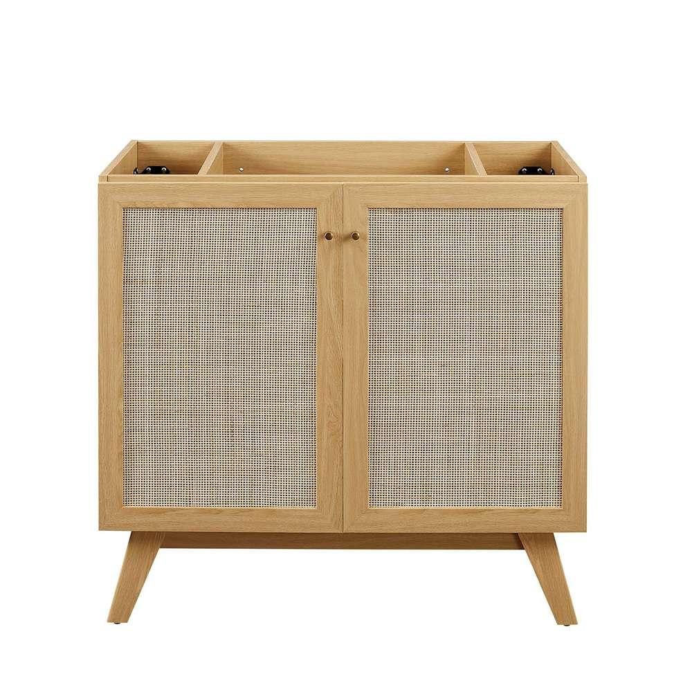 Modway - Soma 36in Bathroom Vanity - EEI-6718-OAK-BLK veiw 6