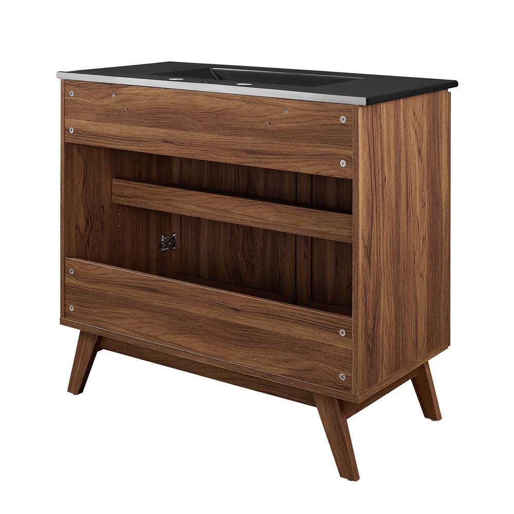 Modway - Soma 36in Bathroom Vanity - EEI-6718-WAL-BLK veiw 4