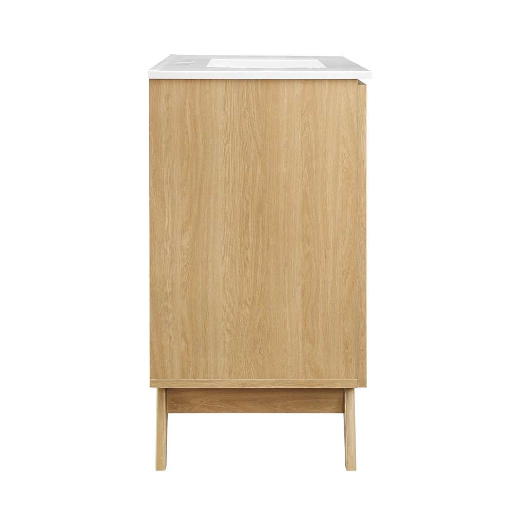Modway - Soma 36in Bathroom Vanity - EEI-6717-OAK-WHI veiw 3