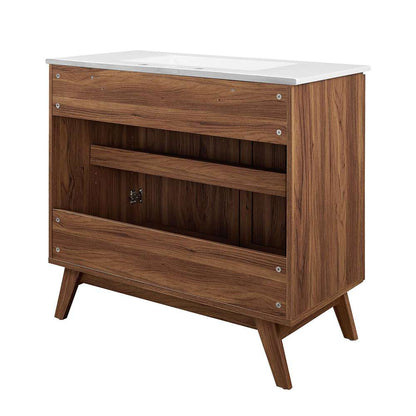 Modway - Soma 36in Bathroom Vanity - EEI-6717-WAL-WHI veiw 4