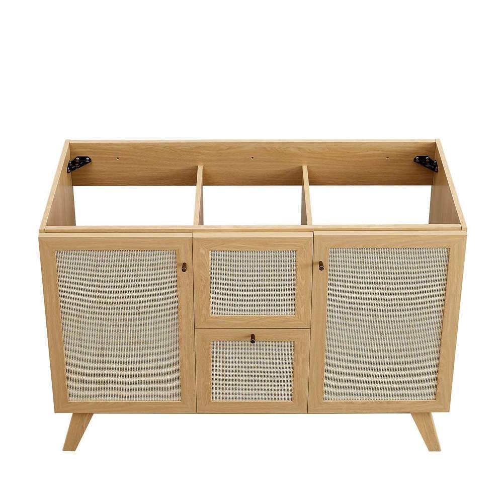 Modway - Soma 48in Single or Double Sink Compatible Bathroom Vanity Cabinet (Sink Basin Not Included) - EEI-6589-WAL veiw 6