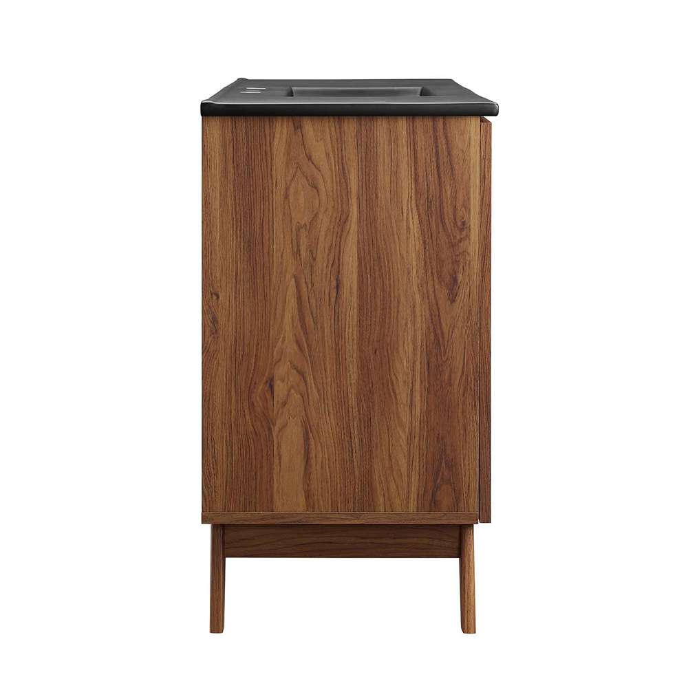 Modway - Soma 48in Single Sink Bathroom Vanity - EEI-6720-WAL-BLK veiw 3