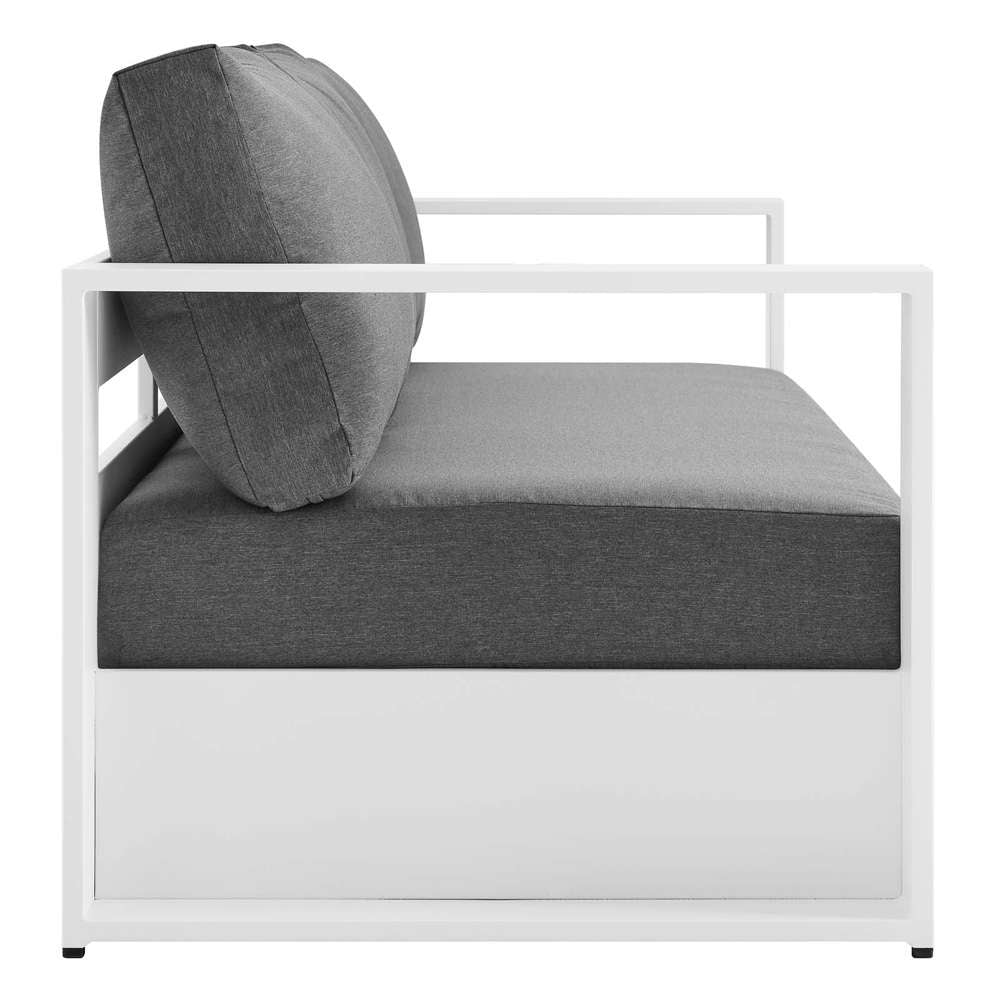 Modway - Tahoe Outdoor Patio Powder-Coated Aluminum 2-Piece Set - EEI-5750-WHI-CHA veiw 4