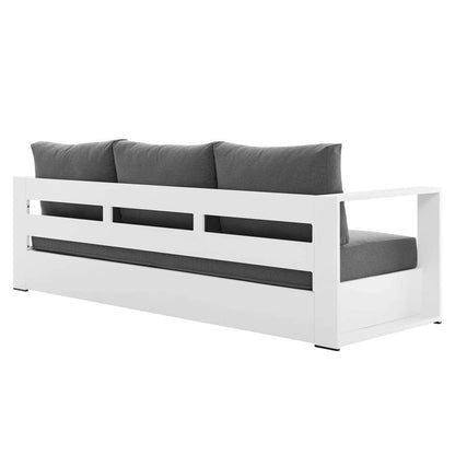 Modway - Tahoe Outdoor Patio Powder-Coated Aluminum 2-Piece Set - EEI-5750-WHI-CHA veiw 5