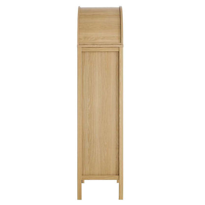Modway - Tessa Tall Storage Display Cabinet - EEI-6638-OAK veiw 3