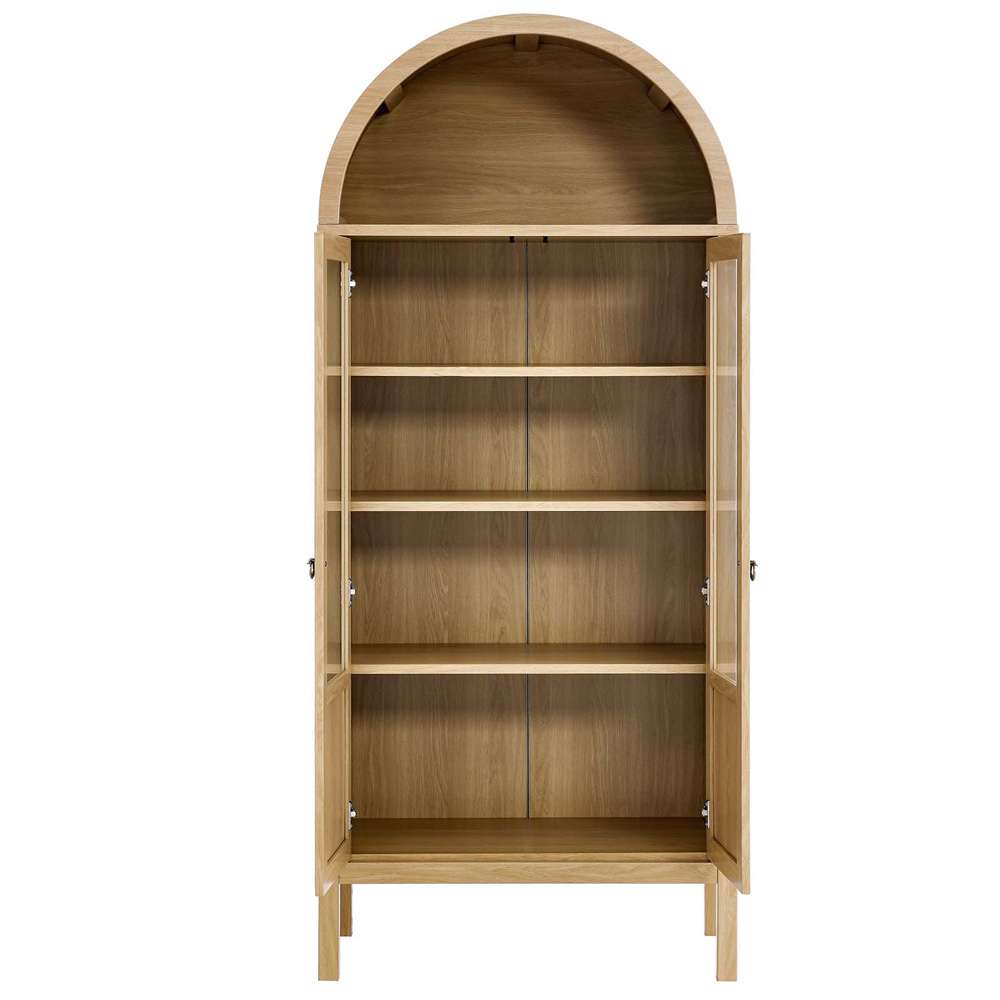 Modway - Tessa Tall Storage Display Cabinet - EEI-6638-OAK veiw 5