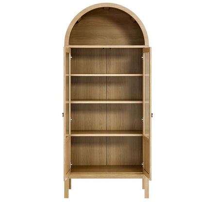 Modway - Tessa Tall Storage Display Cabinet - EEI-6638-OAK veiw 5