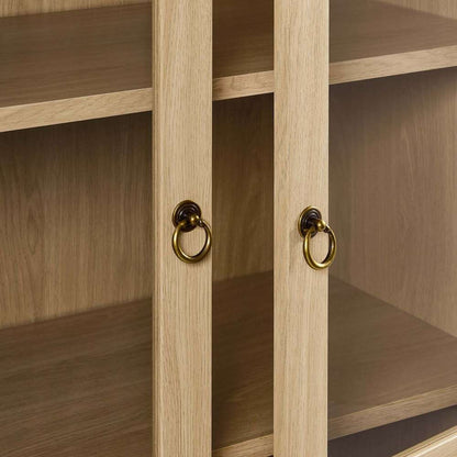 Modway - Tessa Tall Storage Display Cabinet - EEI-6638-OAK veiw 6