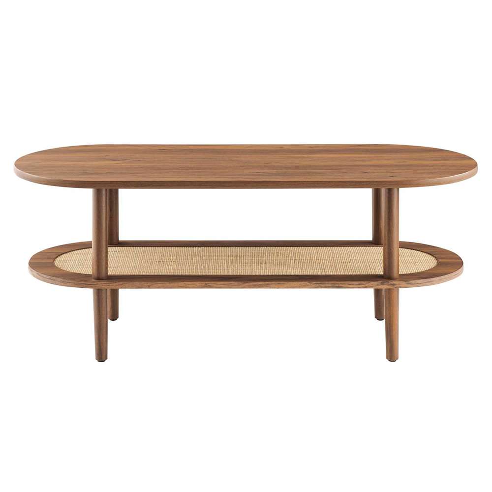 Modway - Torus Oval Coffee Table - EEI-6526-WAL veiw 3