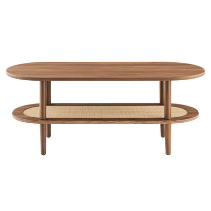 Modway - Torus Oval Coffee Table - EEI-6526-WAL veiw 3
