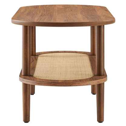 Modway - Torus Oval Coffee Table - EEI-6526-WAL veiw 4