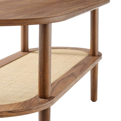 Modway - Torus Oval Coffee Table - EEI-6526-WAL veiw 5