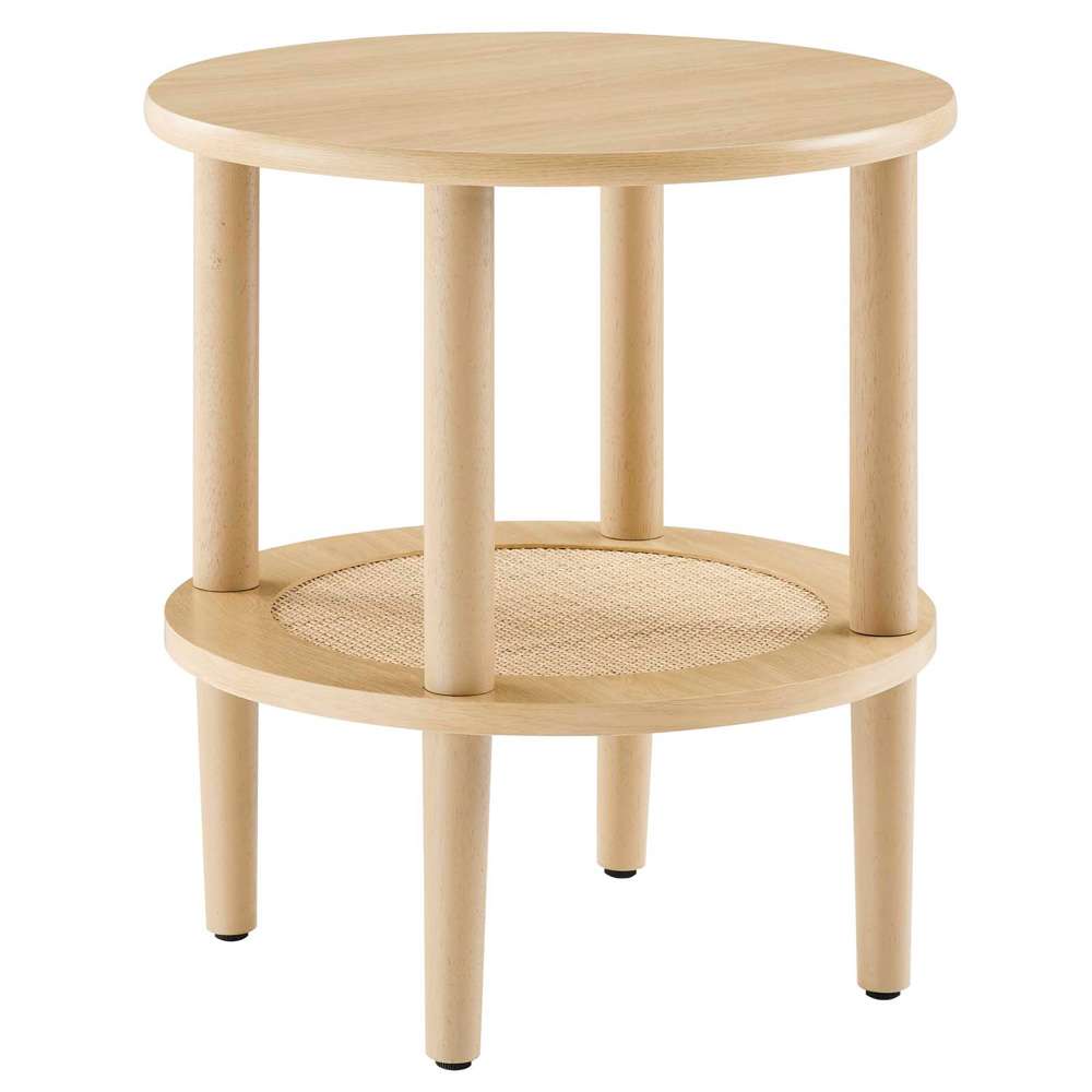 Modway - Torus Round Side Table - EEI-6527-OAK veiw 2