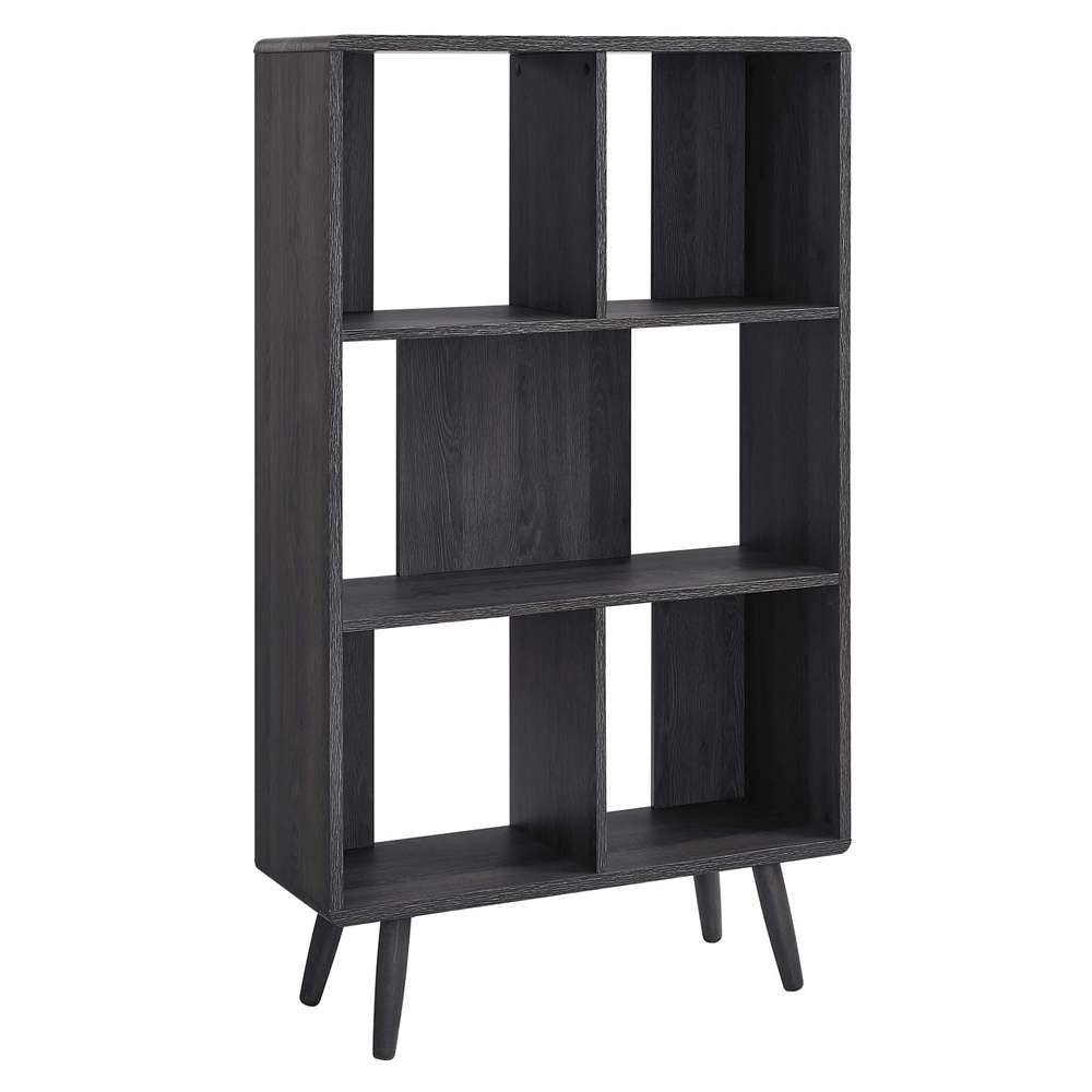Modway - Transmit 5 Shelf Wood Grain Bookcase - EEI-5743-CHA veiw 2