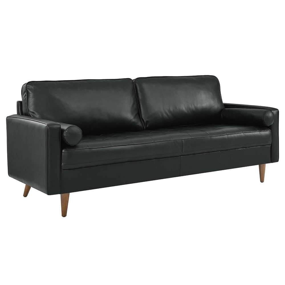 Modway - Valour 81in Leather Sofa - EEI-4634-BLK veiw 2