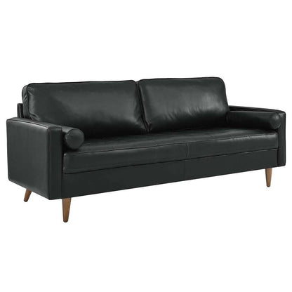 Modway - Valour 81in Leather Sofa - EEI-4634-BLK veiw 2