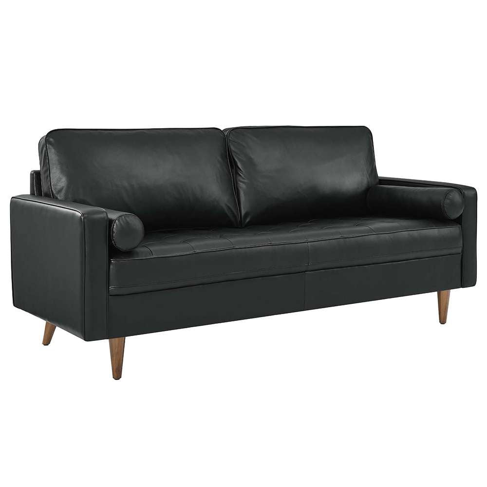 Modway - Valour Leather Sofa - EEI-4633-BLK veiw 1