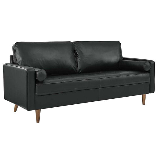 Modway - Valour Leather Sofa - EEI-4633-BLK veiw 1