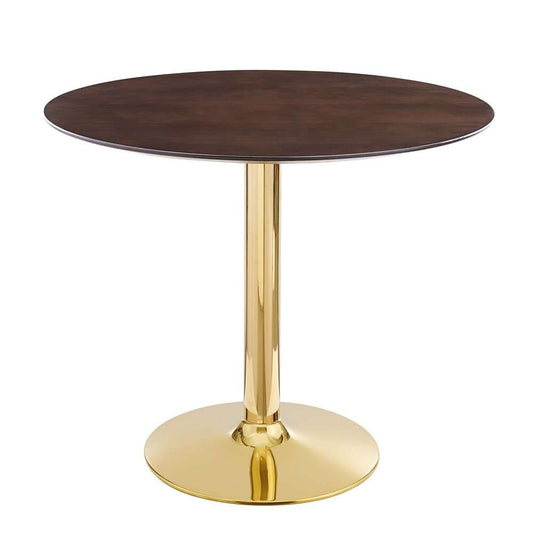 Modway - Verne 35in Dining Table - EEI-4738-GLD-CHE veiw 1