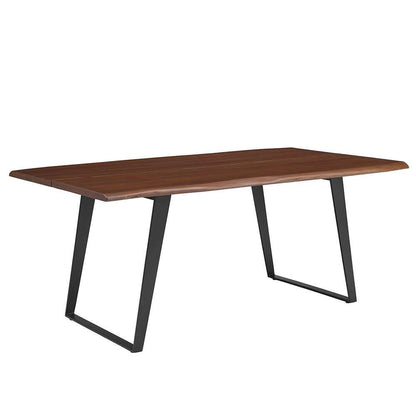 Modway - Viggo 74in Live Edge Acacia Wood Dining Table - EEI-6069-BLK-WAL veiw 1