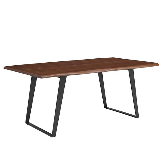 Modway - Viggo 74in Live Edge Acacia Wood Dining Table - EEI-6069-BLK-WAL veiw 1
