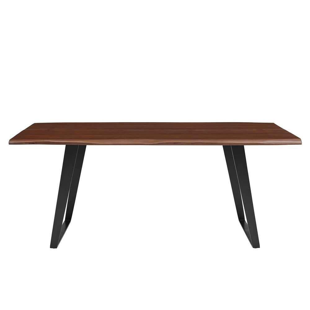 Modway - Viggo 74in Live Edge Acacia Wood Dining Table - EEI-6069-BLK-WAL veiw 4