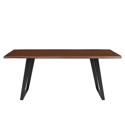 Modway - Viggo 74in Live Edge Acacia Wood Dining Table - EEI-6069-BLK-WAL veiw 4