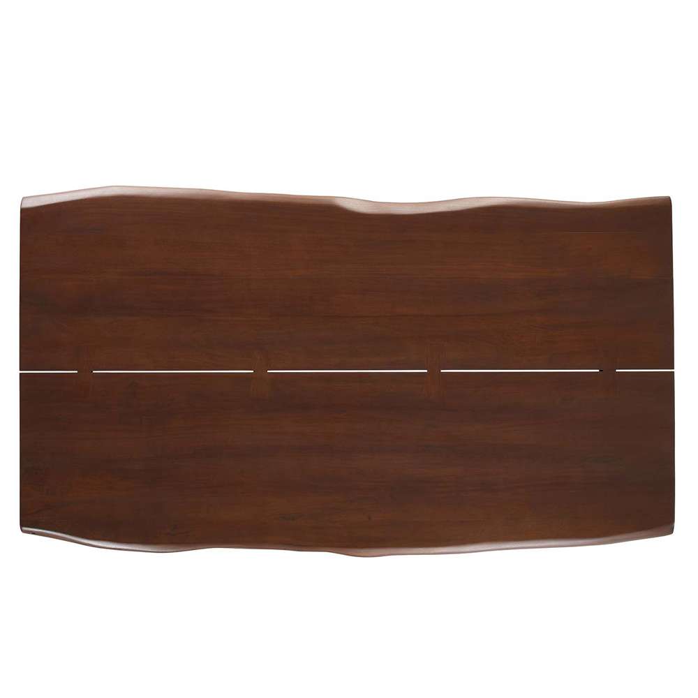 Modway - Viggo 74in Live Edge Acacia Wood Dining Table - EEI-6069-BLK-WAL veiw 5