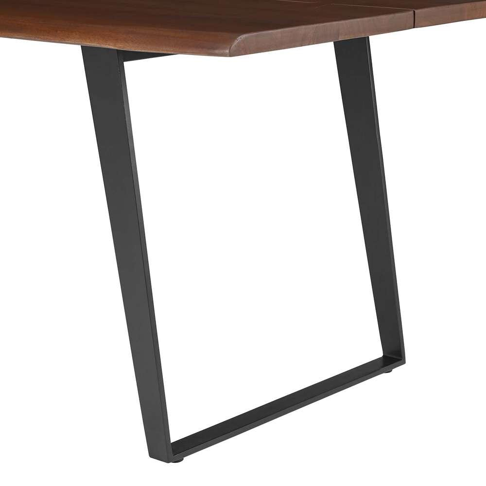 Modway - Viggo 74in Live Edge Acacia Wood Dining Table - EEI-6069-BLK-WAL veiw 6