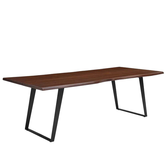 Modway - Viggo 96in Live Edge Acacia Wood Acacia Wood Dining Table - EEI-6071-BLK-WAL veiw 2