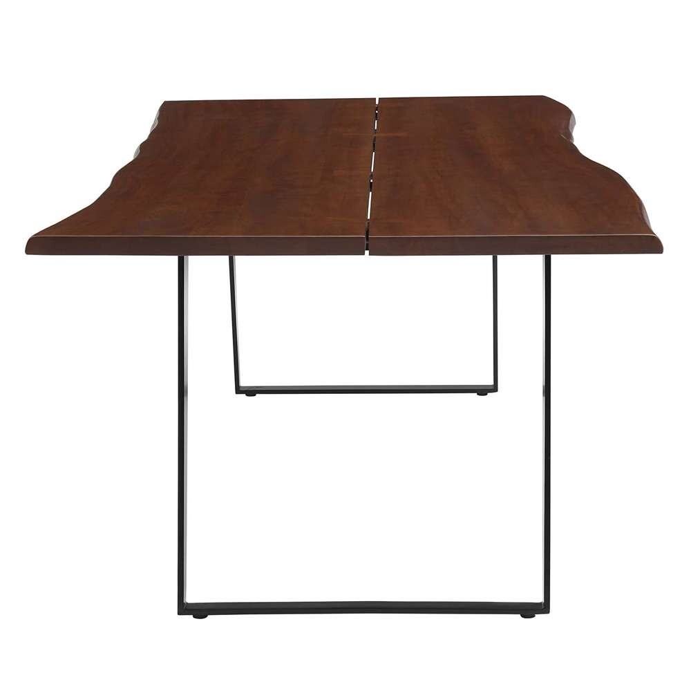 Modway - Viggo 96in Live Edge Acacia Wood Acacia Wood Dining Table - EEI-6071-BLK-WAL veiw 3