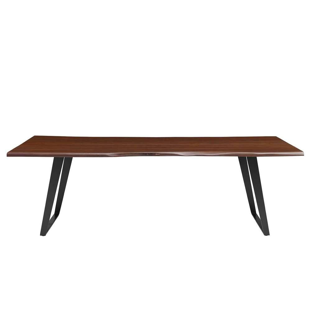 Modway - Viggo 96in Live Edge Acacia Wood Acacia Wood Dining Table - EEI-6071-BLK-WAL veiw 4