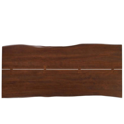 Modway - Viggo 96in Live Edge Acacia Wood Acacia Wood Dining Table - EEI-6071-BLK-WAL veiw 5