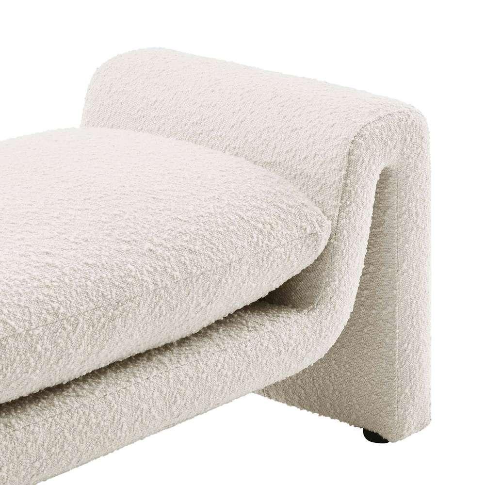 Modway - Waverly Boucle Fabric Bench - EEI-6379-IVO veiw 5