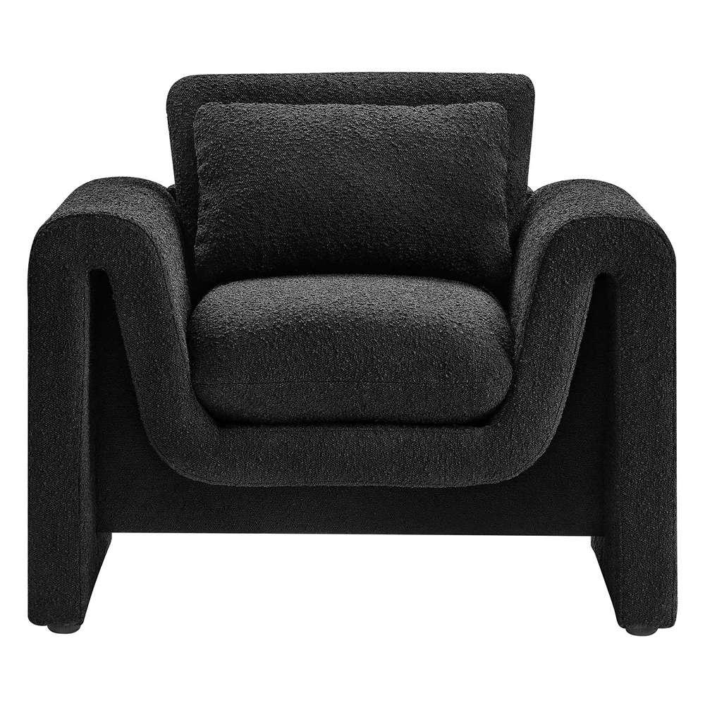 Modway - Waverly Boucle Upholstered Armchair - EEI-6575-BLK veiw 5