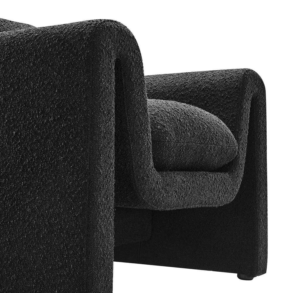 Modway - Waverly Boucle Upholstered Armchair - EEI-6575-BLK veiw 6