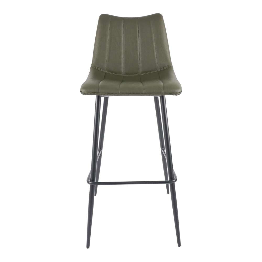 Moes Home - Alibi Barstool Dark Green (Set of 2) - UU-1003-27 veiw 1