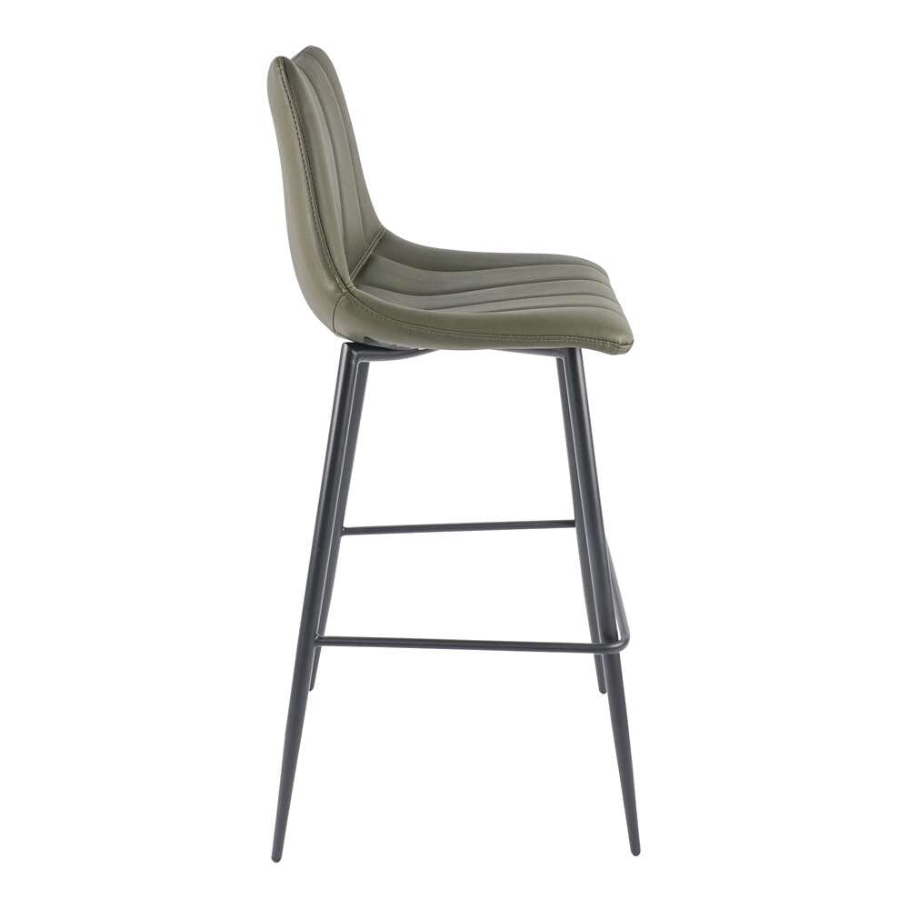 Moes Home - Alibi Barstool Dark Green (Set of 2) - UU-1003-27 veiw 3