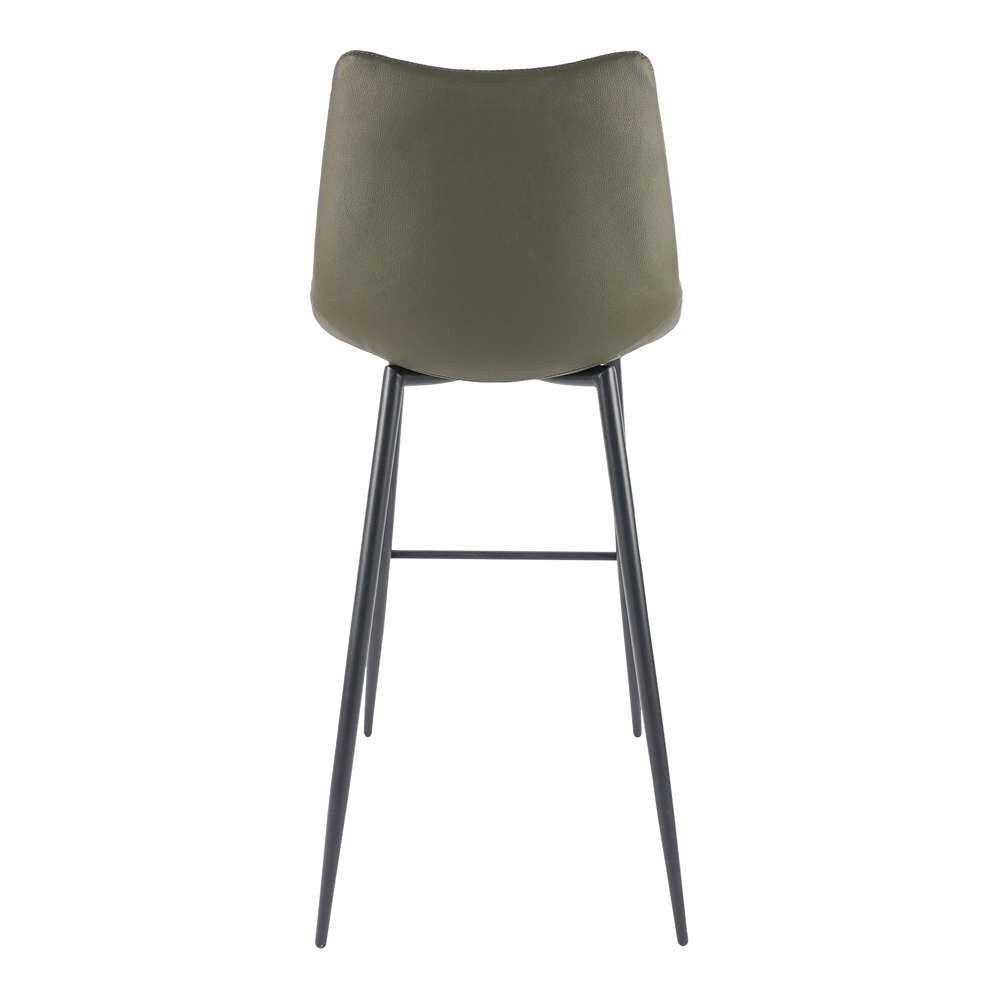 Moes Home - Alibi Barstool Dark Green (Set of 2) - UU-1003-27 veiw 4
