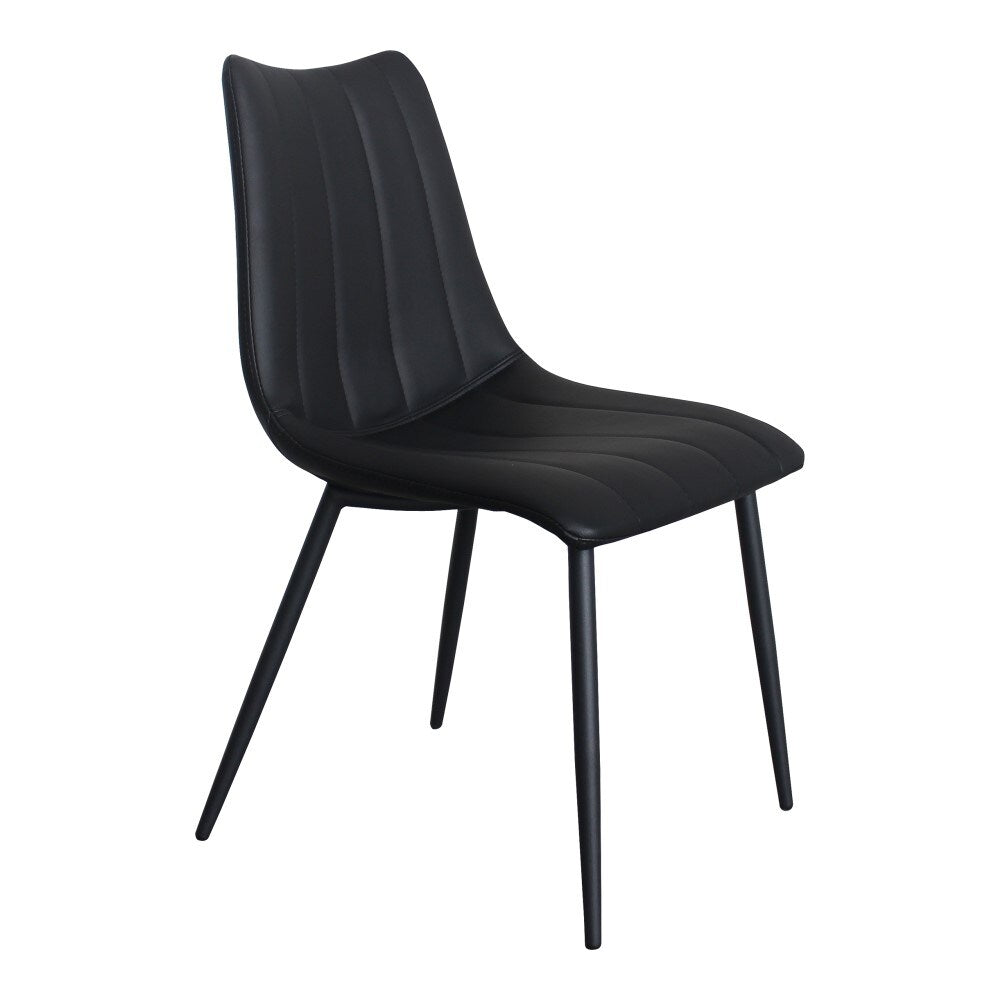 Moes Home - Alibi Dining Chair Matte Black (Set of 2) - UU-1022-02 veiw 1