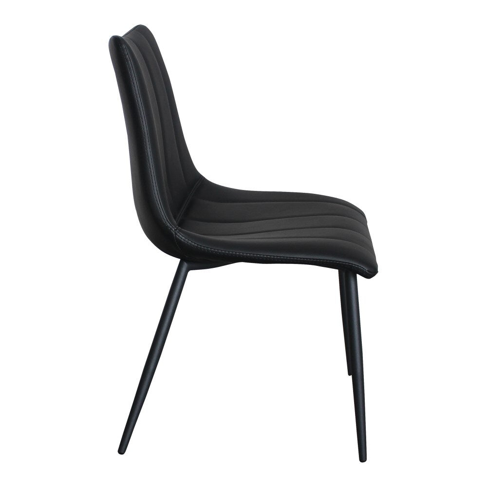 Moes Home - Alibi Dining Chair Matte Black (Set of 2) - UU-1022-02 veiw 3