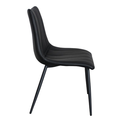 Moes Home - Alibi Dining Chair Matte Black (Set of 2) - UU-1022-02 veiw 3