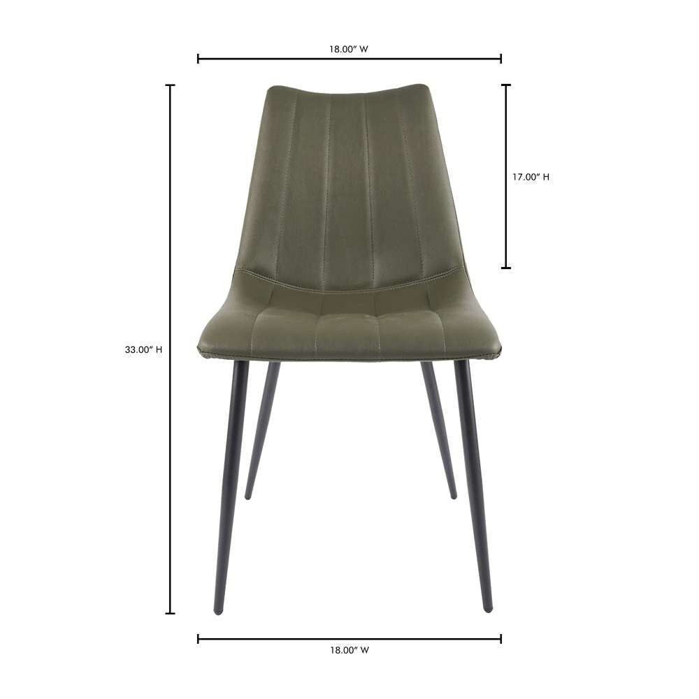Moes Home - Alibi Dining Chair Dark Green (Set of 2) - UU-1022-27 veiw 10